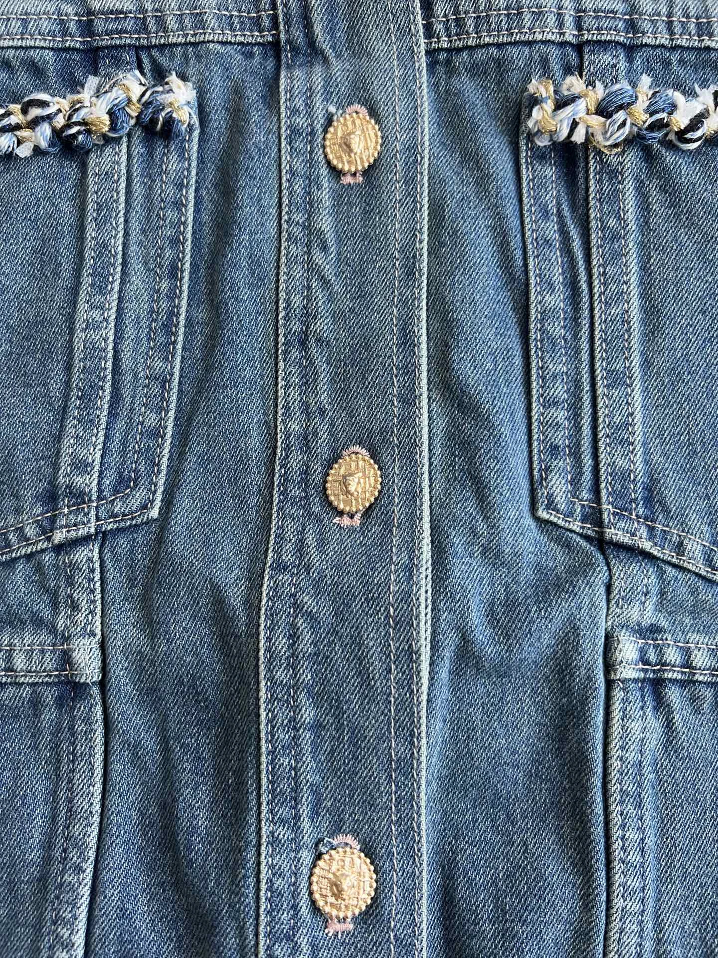 CHANEL Женский жилет деним CHANEL Женский жилет деним