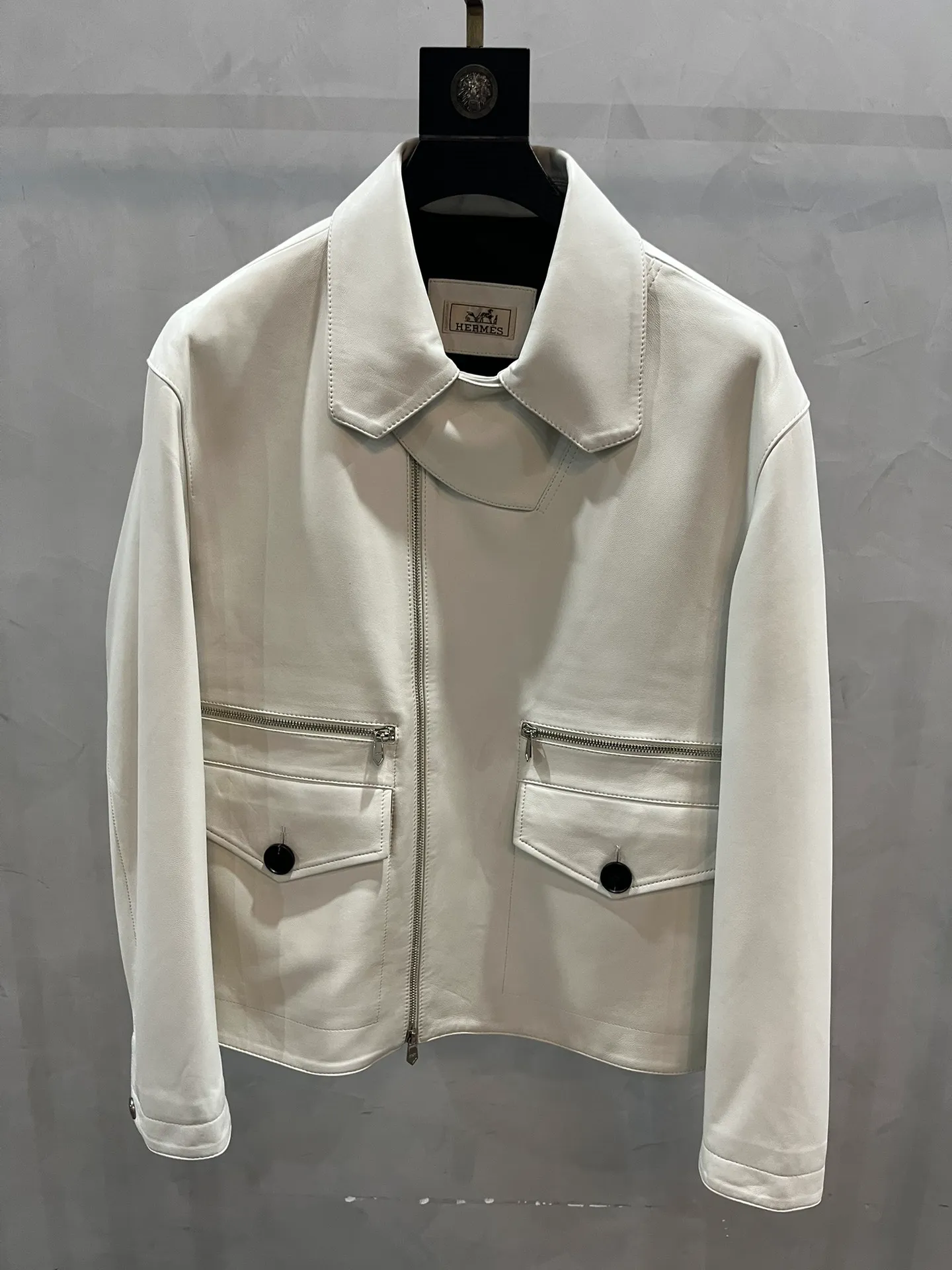 HERMES Мужская кожаная куртка HERMES Мужская кожаная куртка