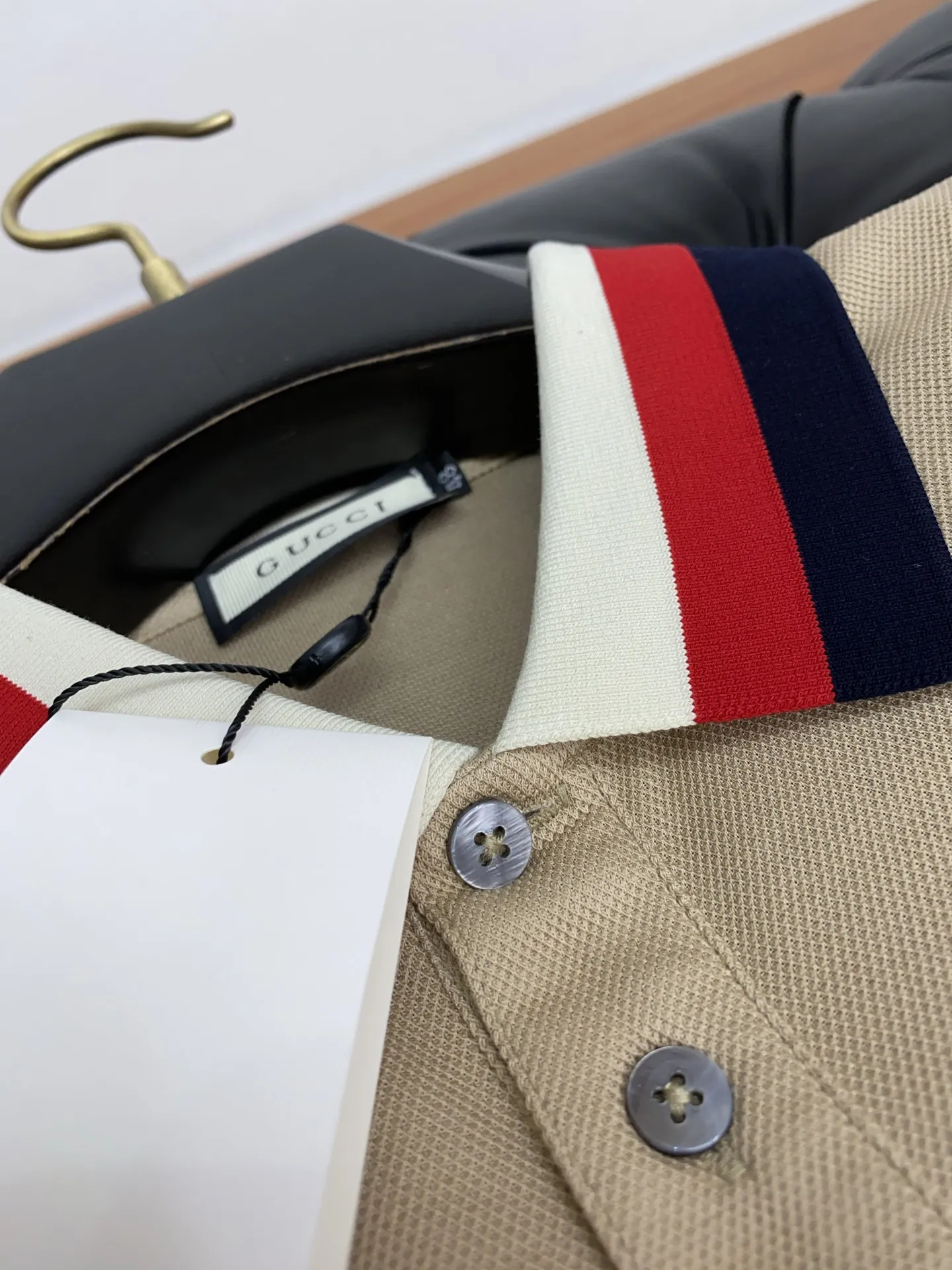 GUCCI Мужская футболка-поло GUCCI Мужская футболка-поло