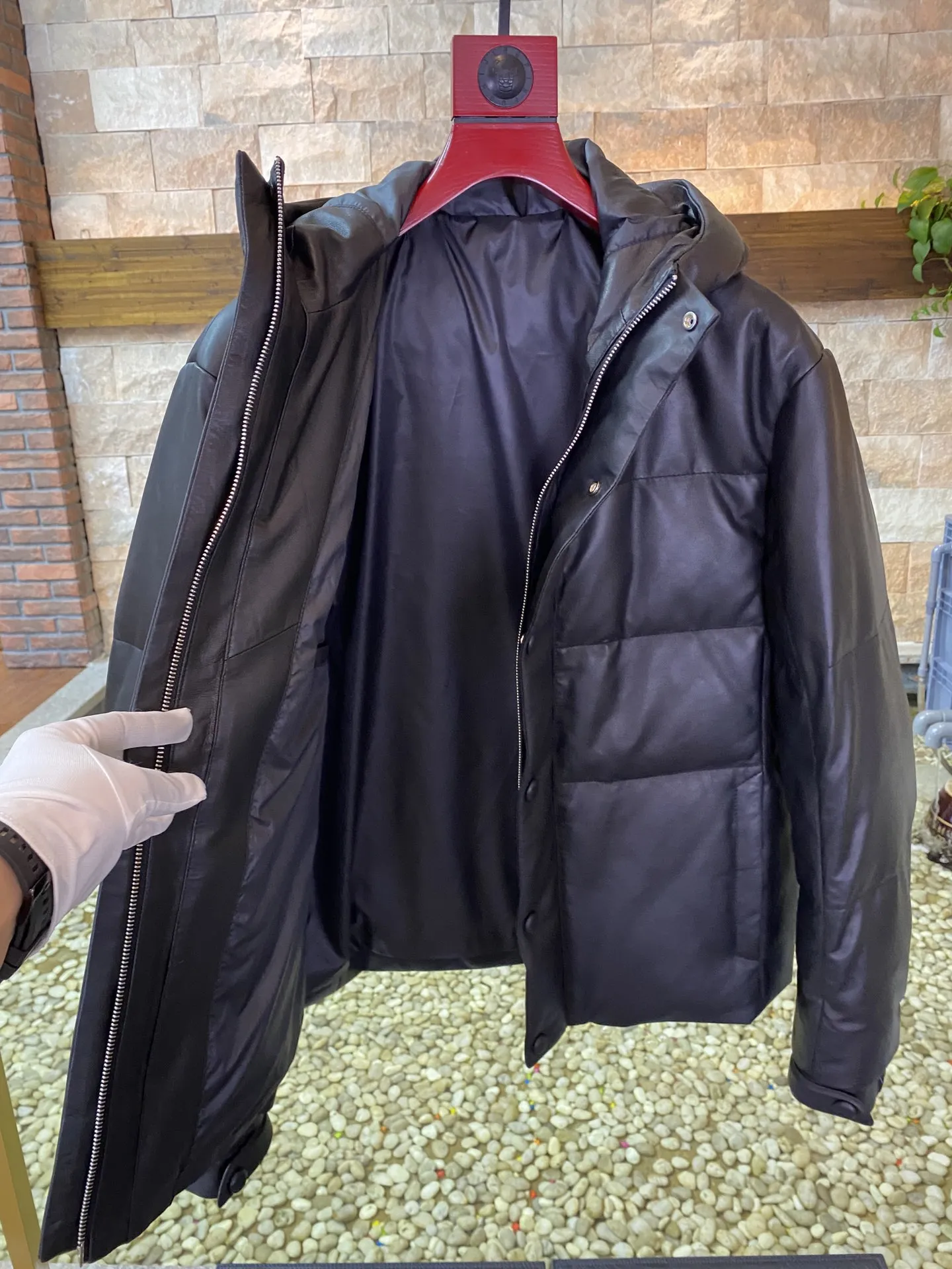 BERLUTI Мужская кожаная куртка  BERLUTI Мужская кожаная куртка