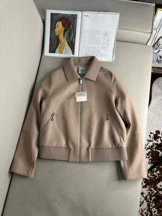 HERMES Женская кожаная куртка