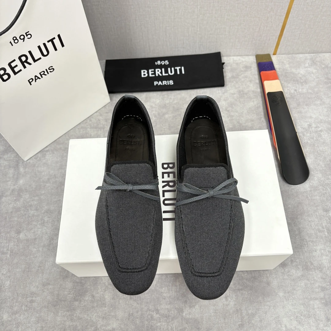 BERLUTI Мужские мокасины текстиль 