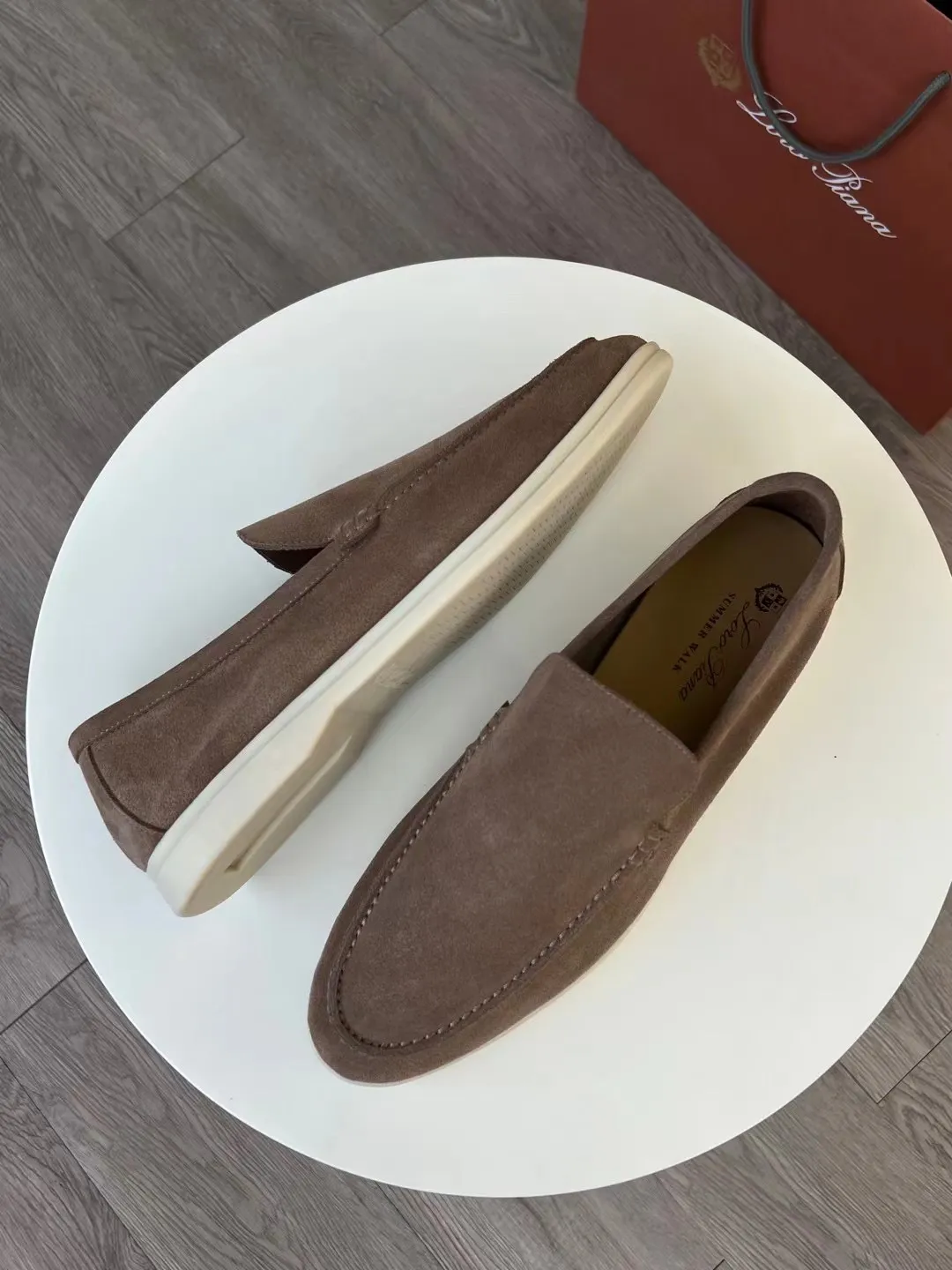 LORO PIANA Мужские лоферы Summer Walk из замши LORO PIANA Мужские лоферы Summer Walk из замши