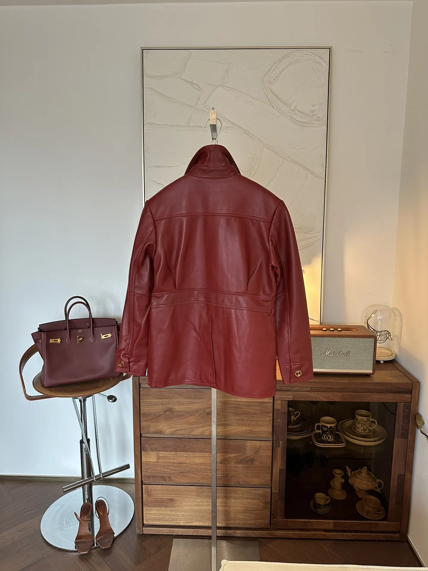 GUCCI Женский кожаный жакет GUCCI Женский кожаный жакет