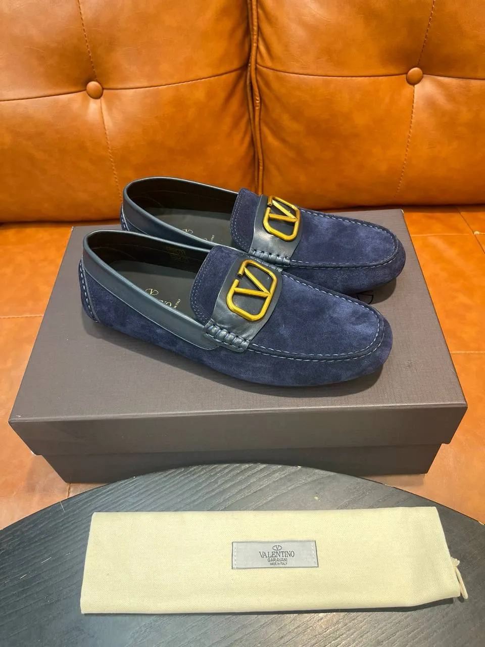 VALENTINO Мужские замшевые мокасины