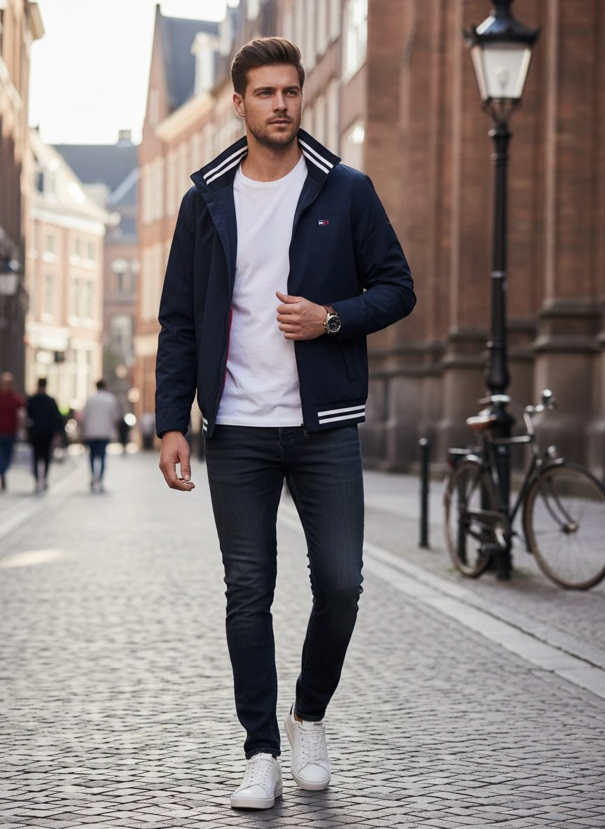 TOMMY HILFIGER Мужская ветровка Оригинал TOMMY HILFIGER Мужская ветровка Оригинал