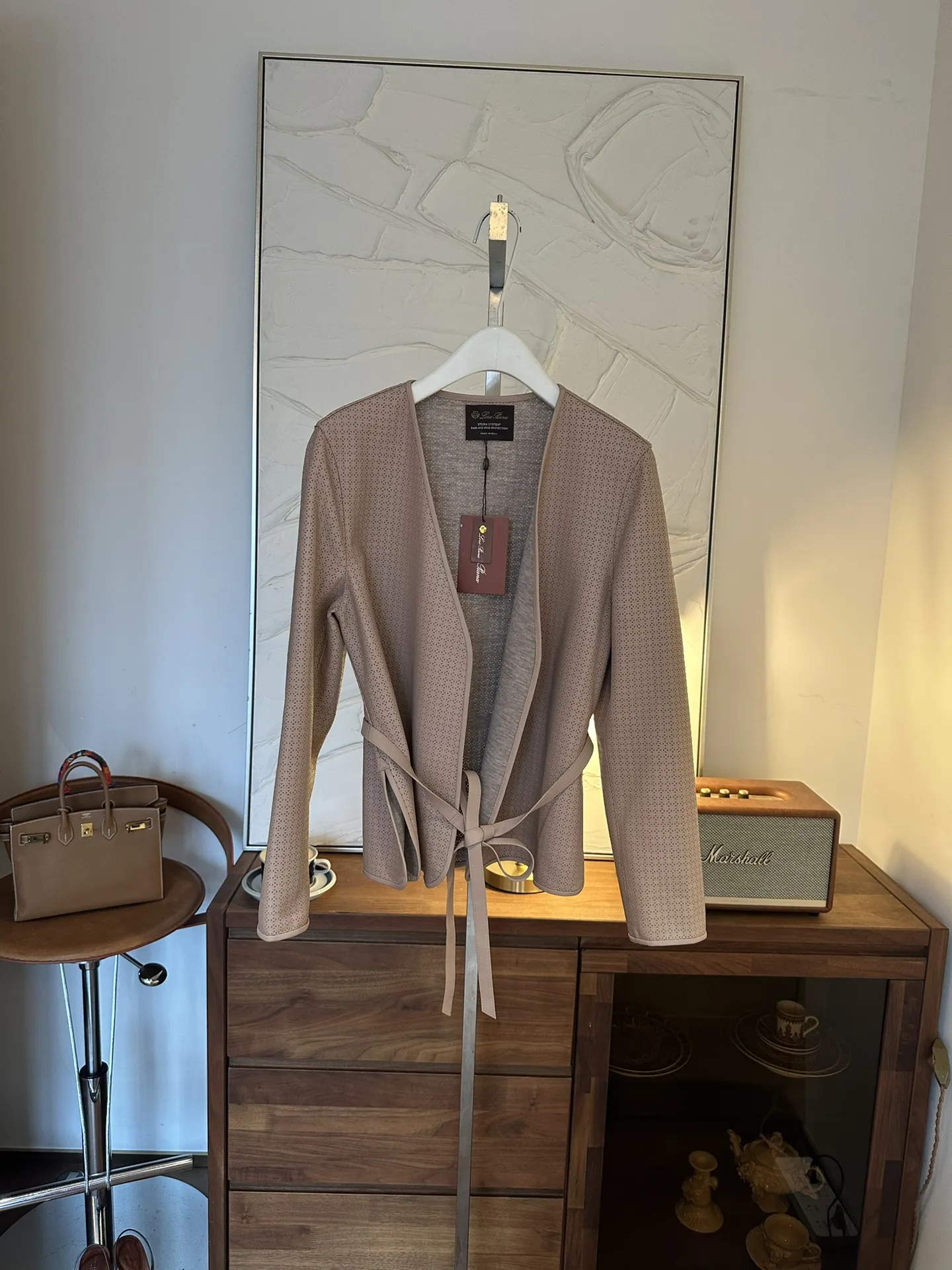 LORO PIANA Женский кожаный кардиган LORO PIANA Женский кожаный кардиган