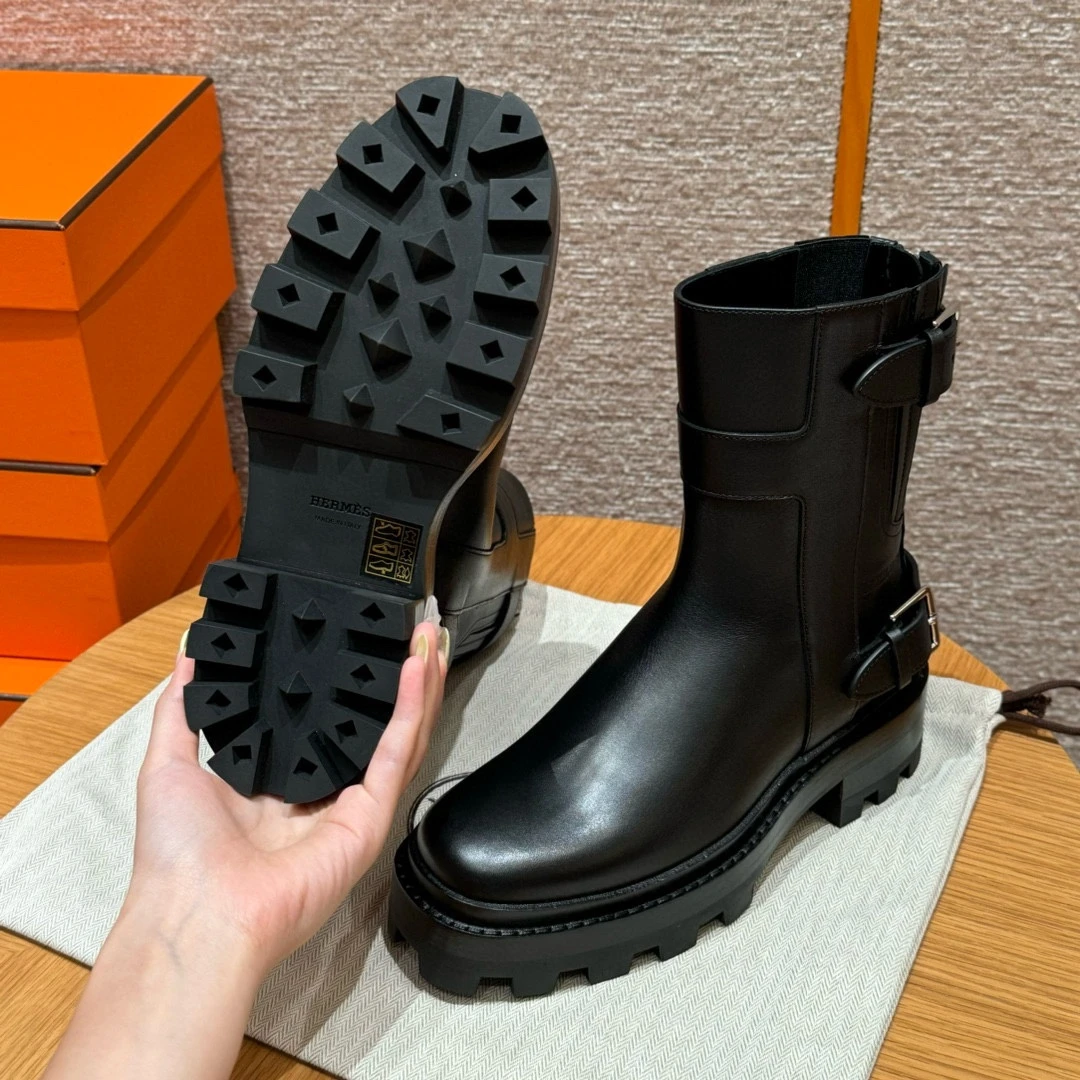 HERMES Женские ботинки Jaimy телячья кожа HERMES Женские ботинки Jaimy телячья кожа