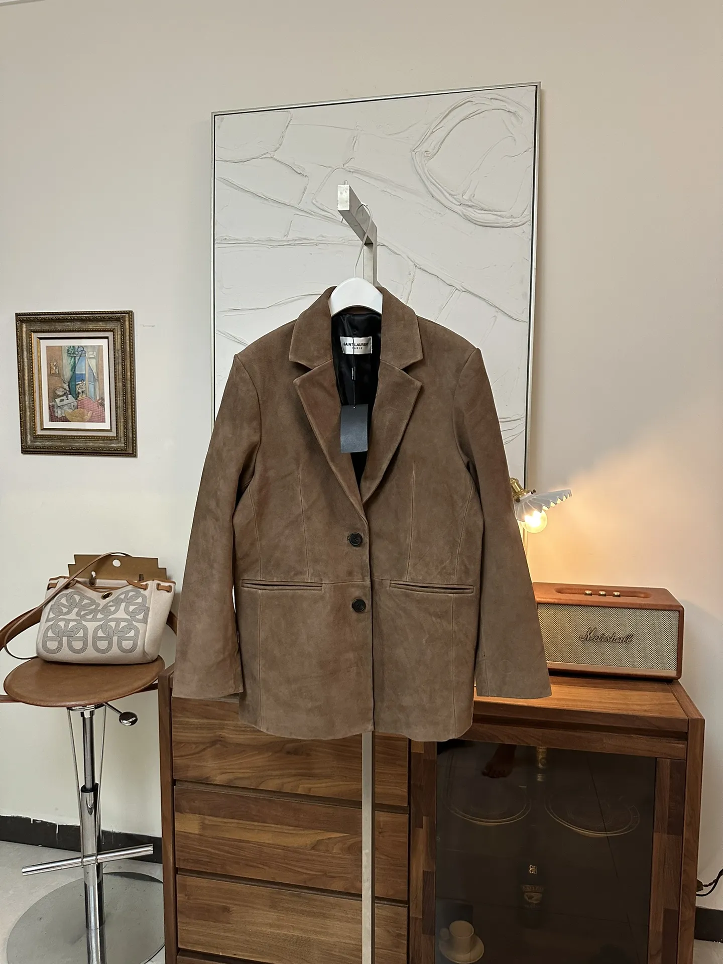 SAINT LAURENT Женский жакет из замши SAINT LAURENT Женский жакет из замши