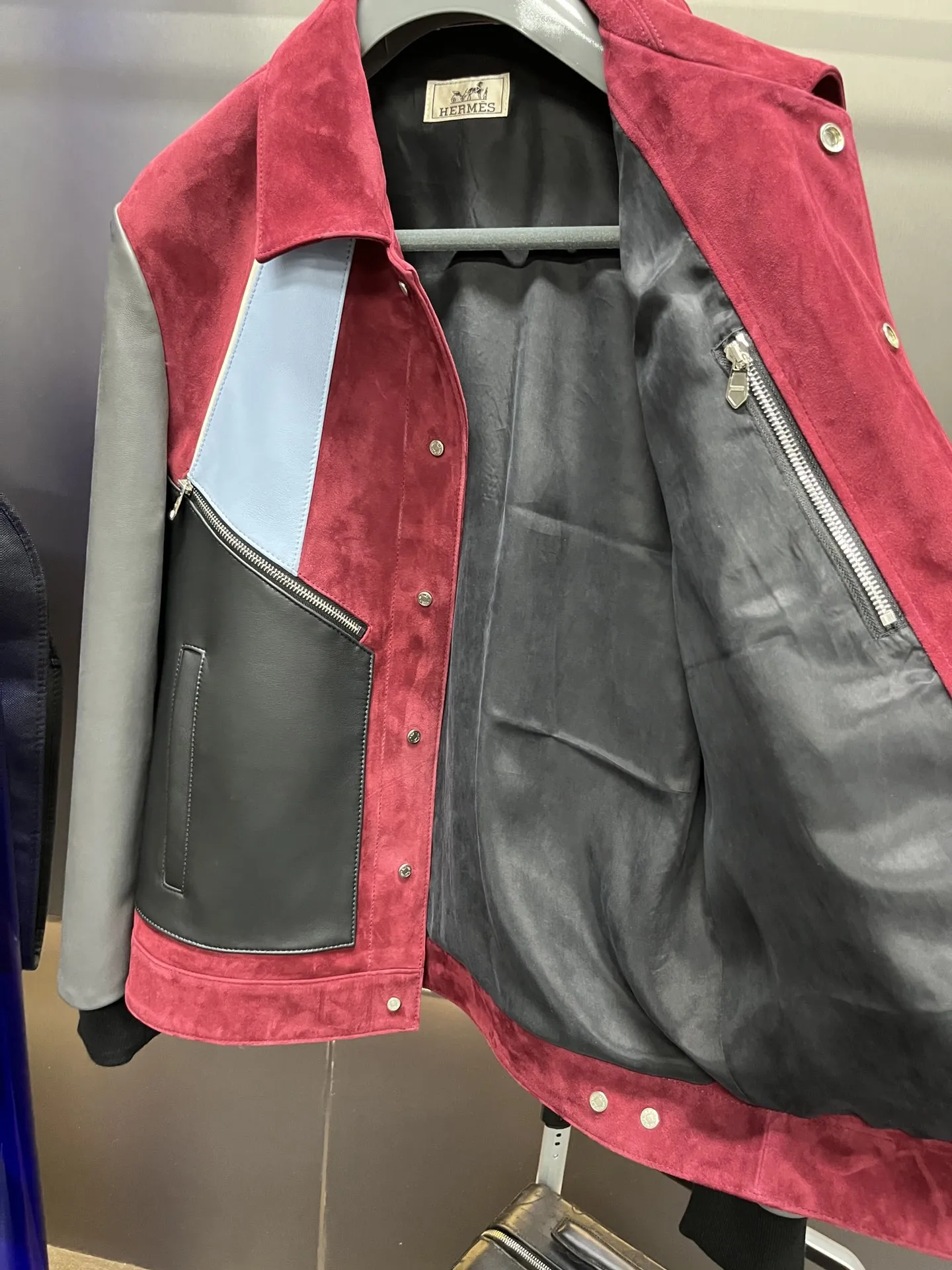 HERMES Мужская кожаная куртка HERMES Мужская кожаная куртка