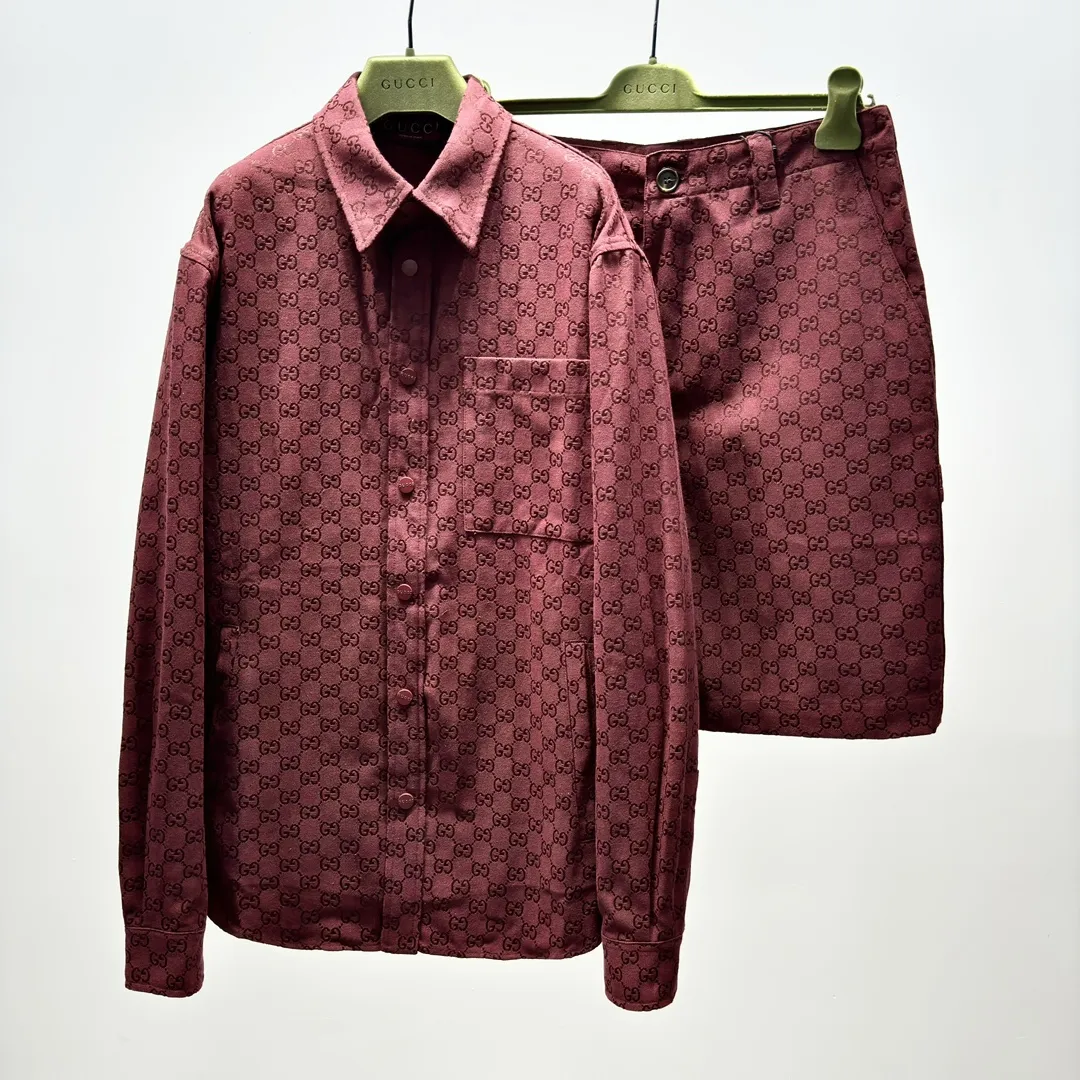 GUCCI Мужская рубашка красная GUCCI Мужская рубашка красная