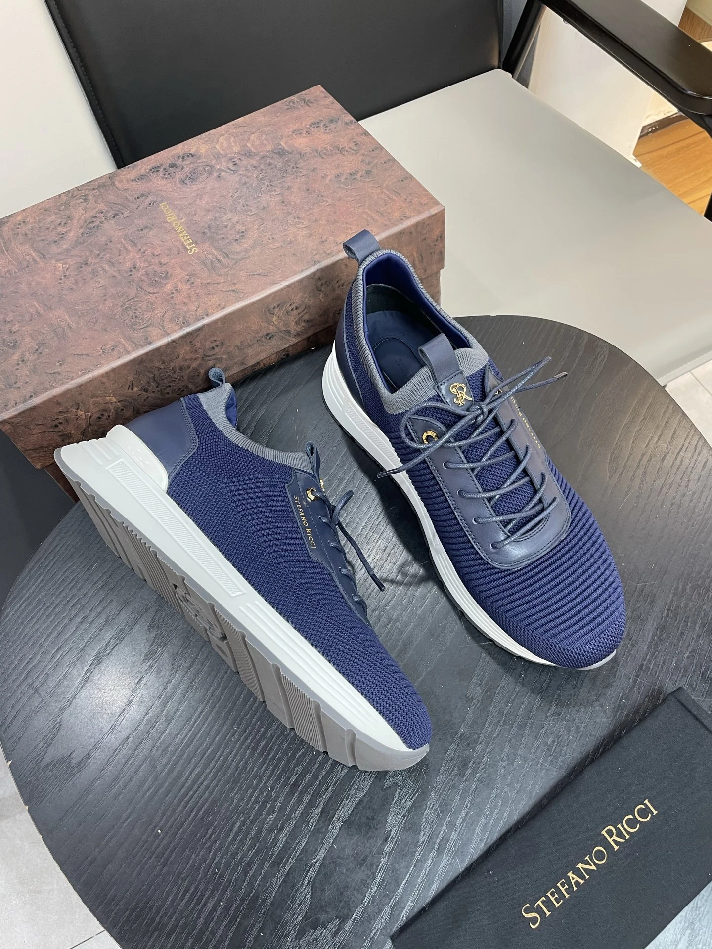 STEFANO RICCI Мужские кроссовки из трикотажа