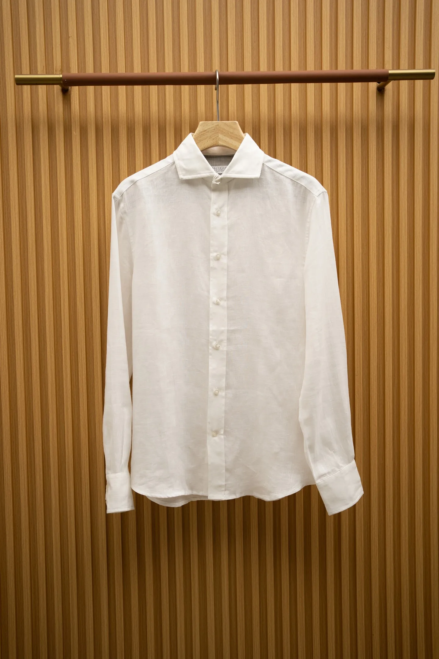 BRUNELLO CUCINELLI Мужская льняная рубашка