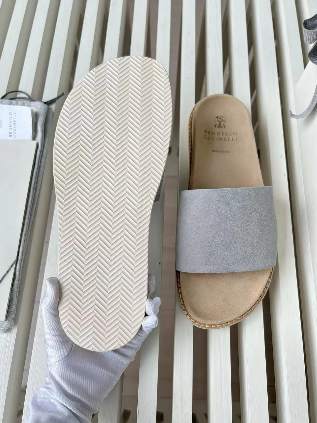 BRUNELLO CUCINELLI Мужские шлепки Urban из замши