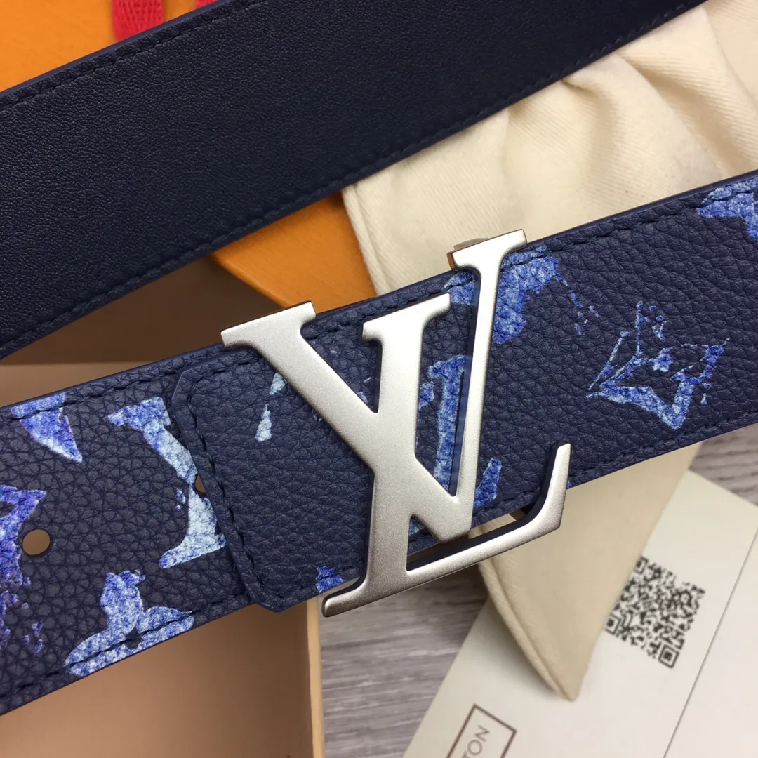 LOUIS VUITTON Мужской ремень из телячьей кожи LOUIS VUITTON Мужской ремень из телячьей кожи