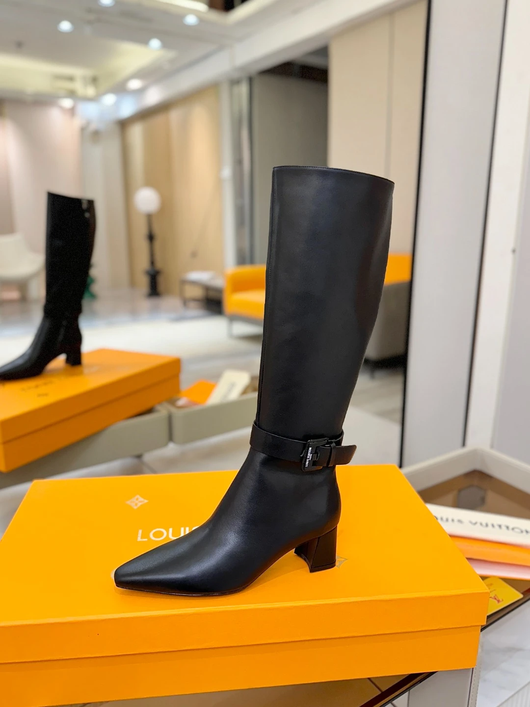 LOUIS VUITTON Женские сапоги с острым мысом LOUIS VUITTON Женские сапоги с острым мысом