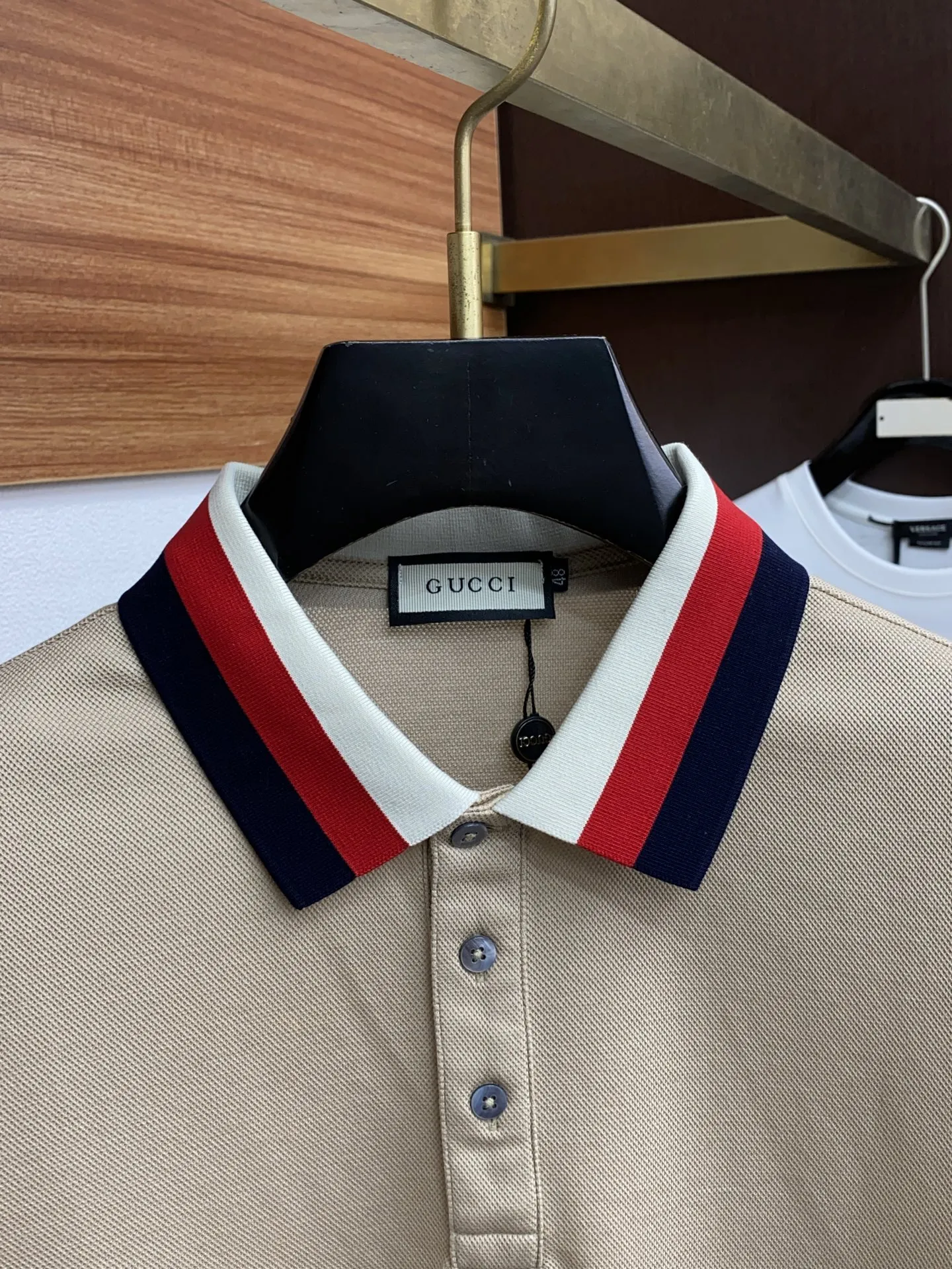 GUCCI Мужская футболка-поло GUCCI Мужская футболка-поло