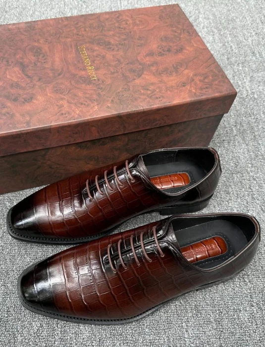 STEFANO RICCI Мужские туфли и телячьей кожи