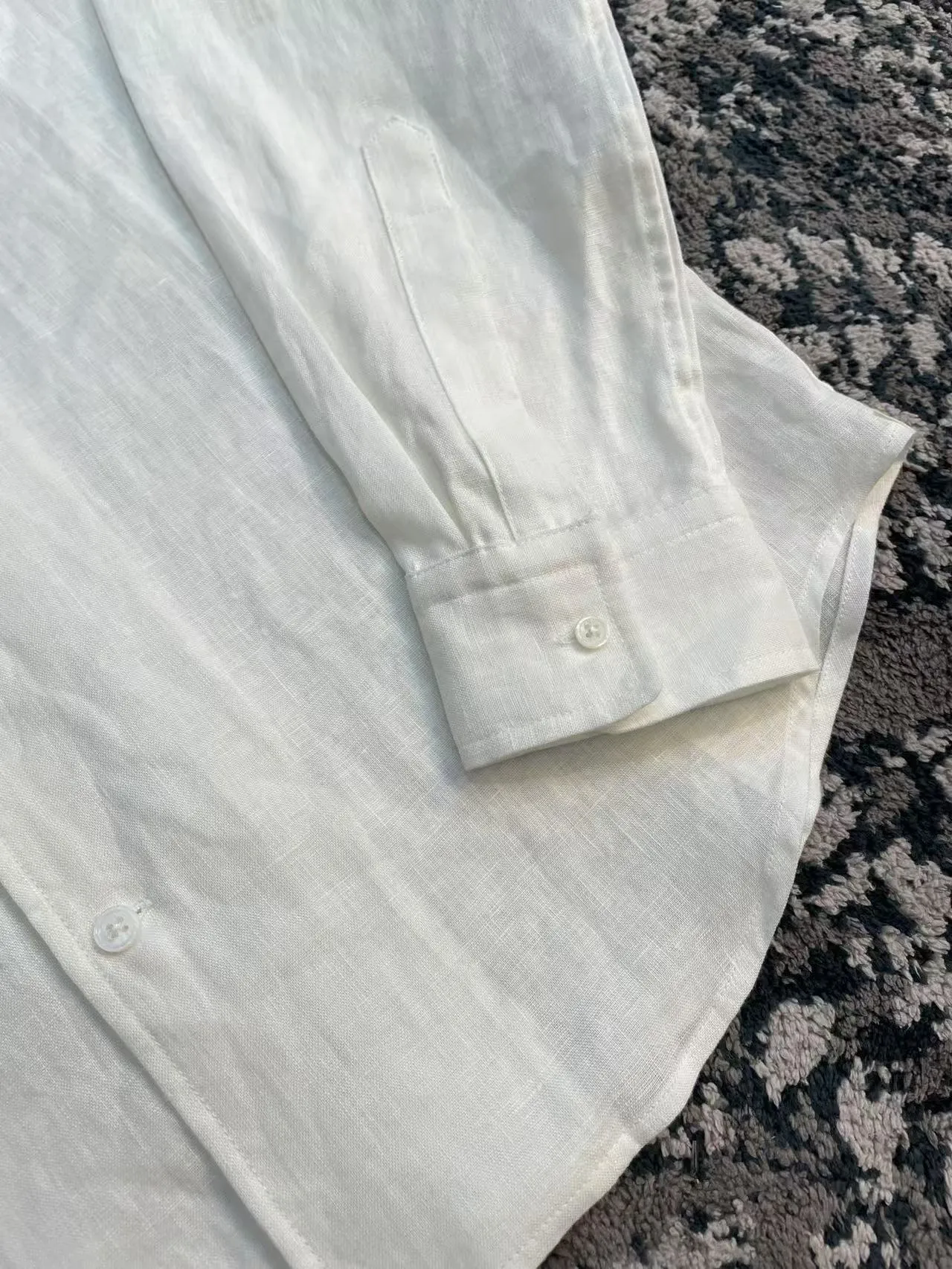 LORO PIANA Мужская рубашка из льна