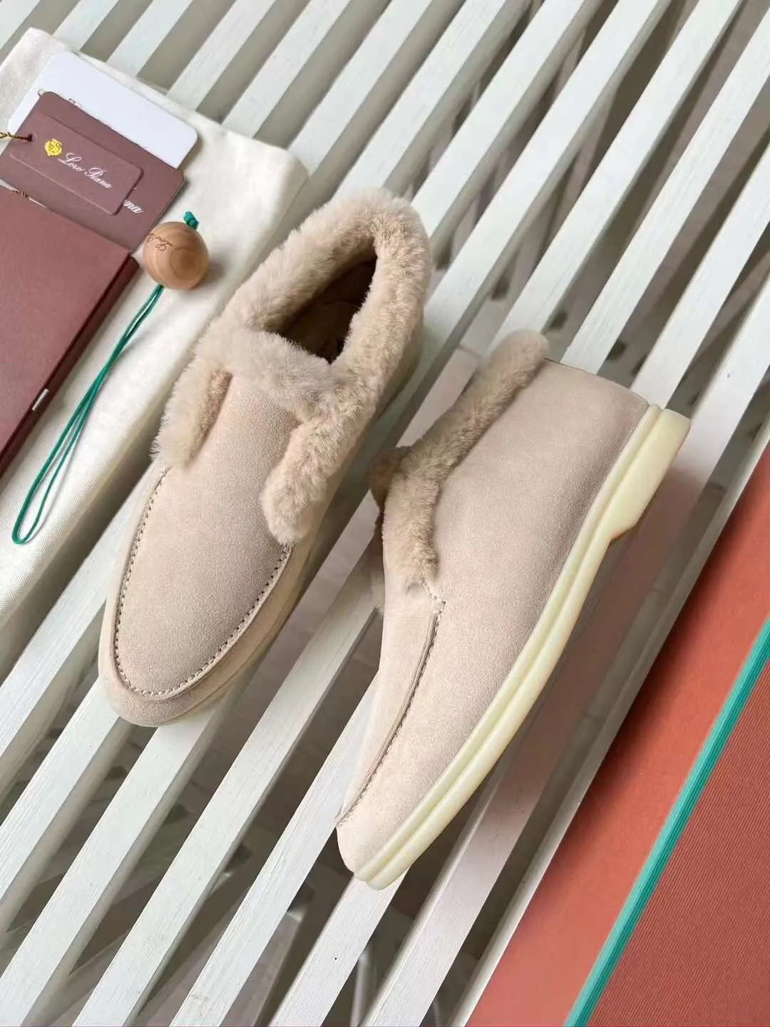 LORO PIANA Женские меховые лоферы LORO PIANA Женские меховые лоферы