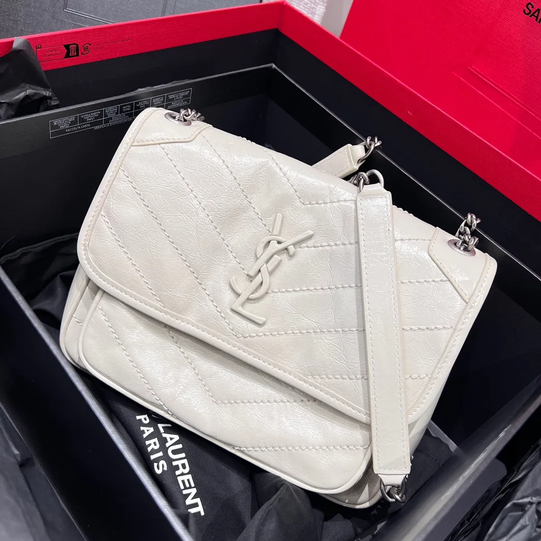 SAINT LAURENT Женская Сумка Niki Small из вощеной кожи