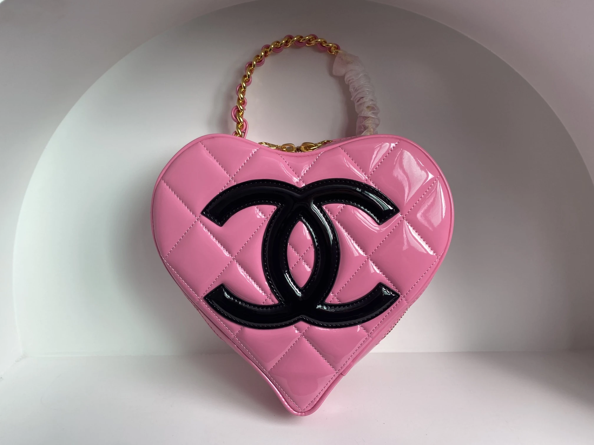 CHANEL Женская винтажная сумка в форме сердца