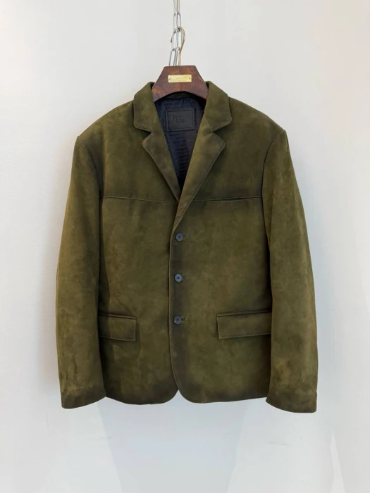 PRADA Мужской кожаный пиджак