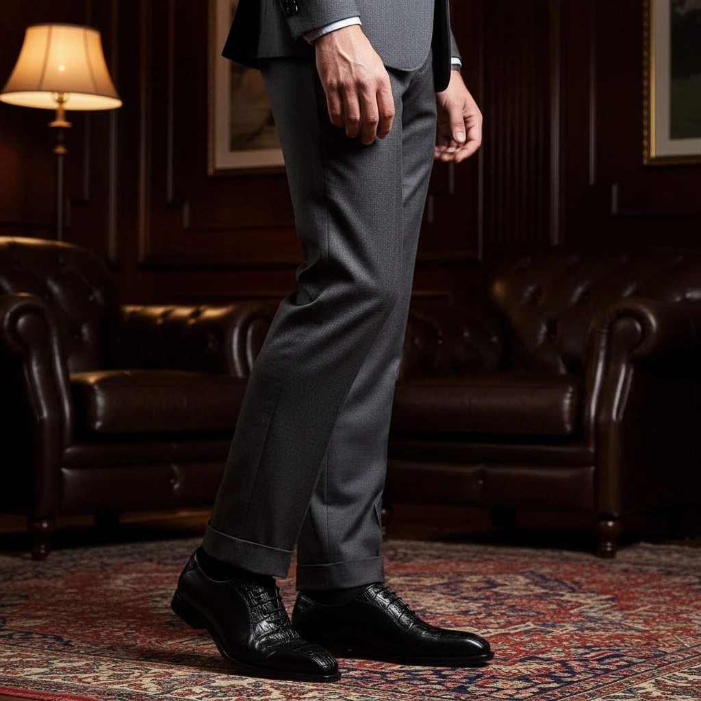 BERLUTI Мужские туфли из натуральной кожи крокодила BERLUTI Мужские туфли из натуральной кожи крокодила