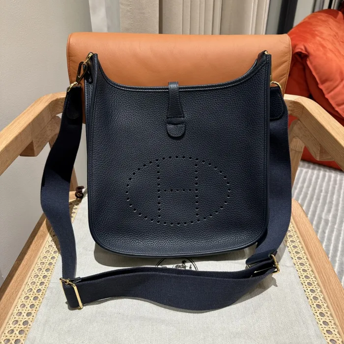  Hermes Женская сумка Evelyne 29 см 2Z/Blue Nuit Clemence