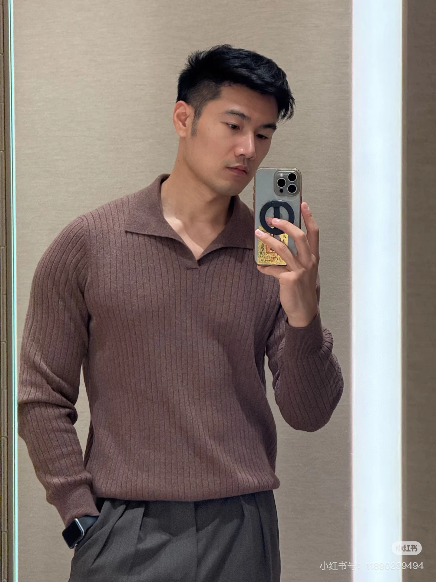 LORO PIANA Мужской свитер из кашемира 