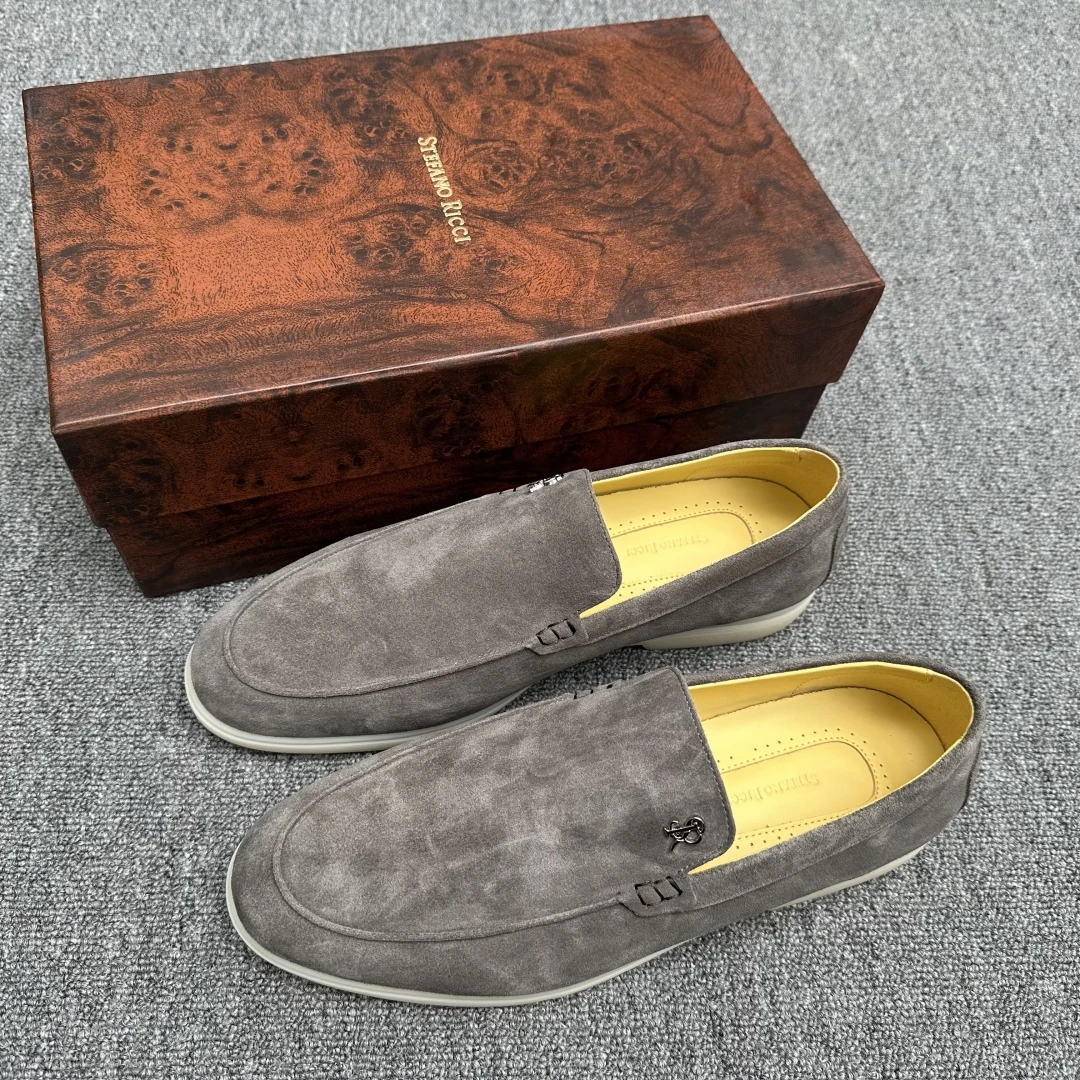 STEFANO RICCI Мужские лоферы из замши