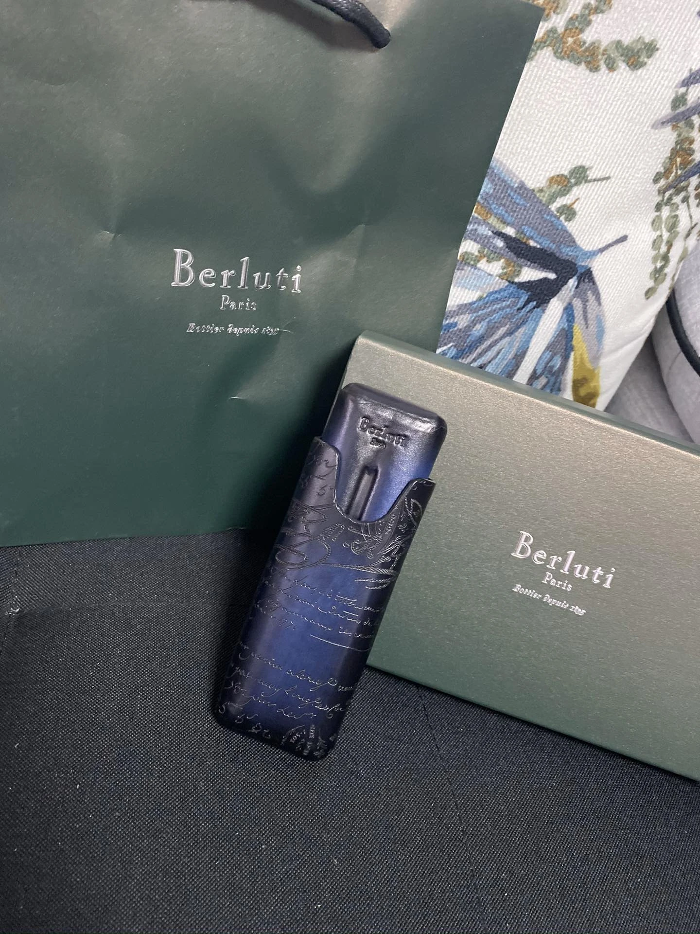 BERLUTI Кожаный футляр для сигар