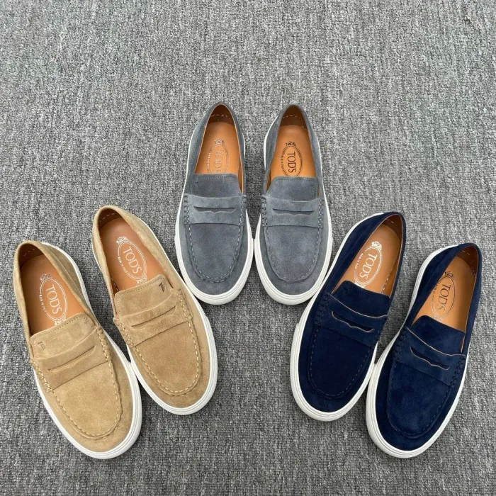 TOD'S Мужские замшевые мокасины