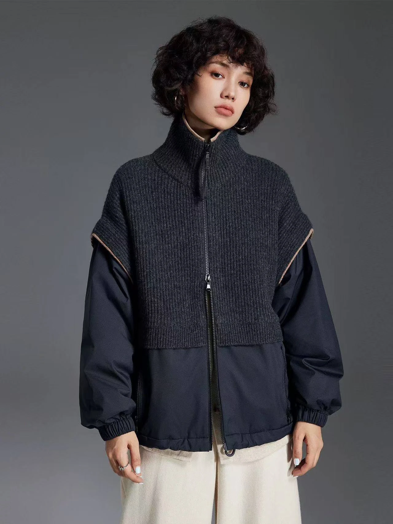 BRUNELLO CUCINELLI Женская ветровка из кашемира BRUNELLO CUCINELLI Женская ветровка из кашемира