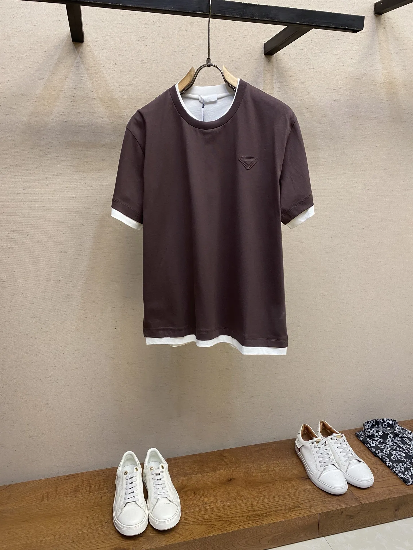 PRADA Мужская футболка из хлопка PRADA Мужская футболка из хлопка