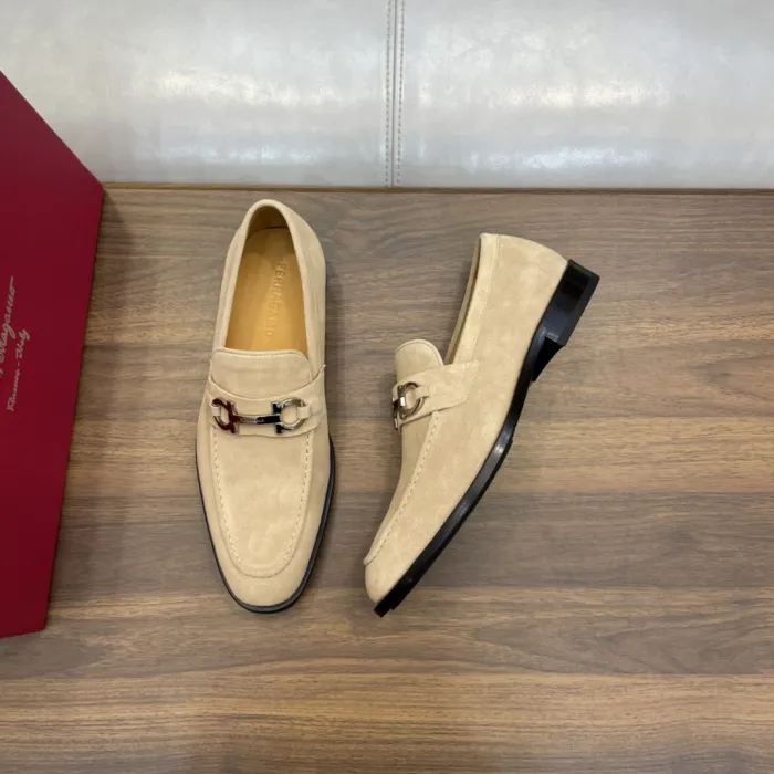 SALVATORE FERRAGAMO Мужские лоферы из коровьей кожи