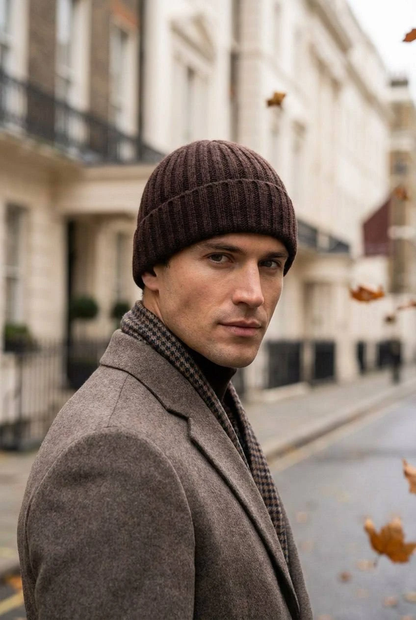 BRUNELLO CUCINELLI Мужская шапка из кашемира 