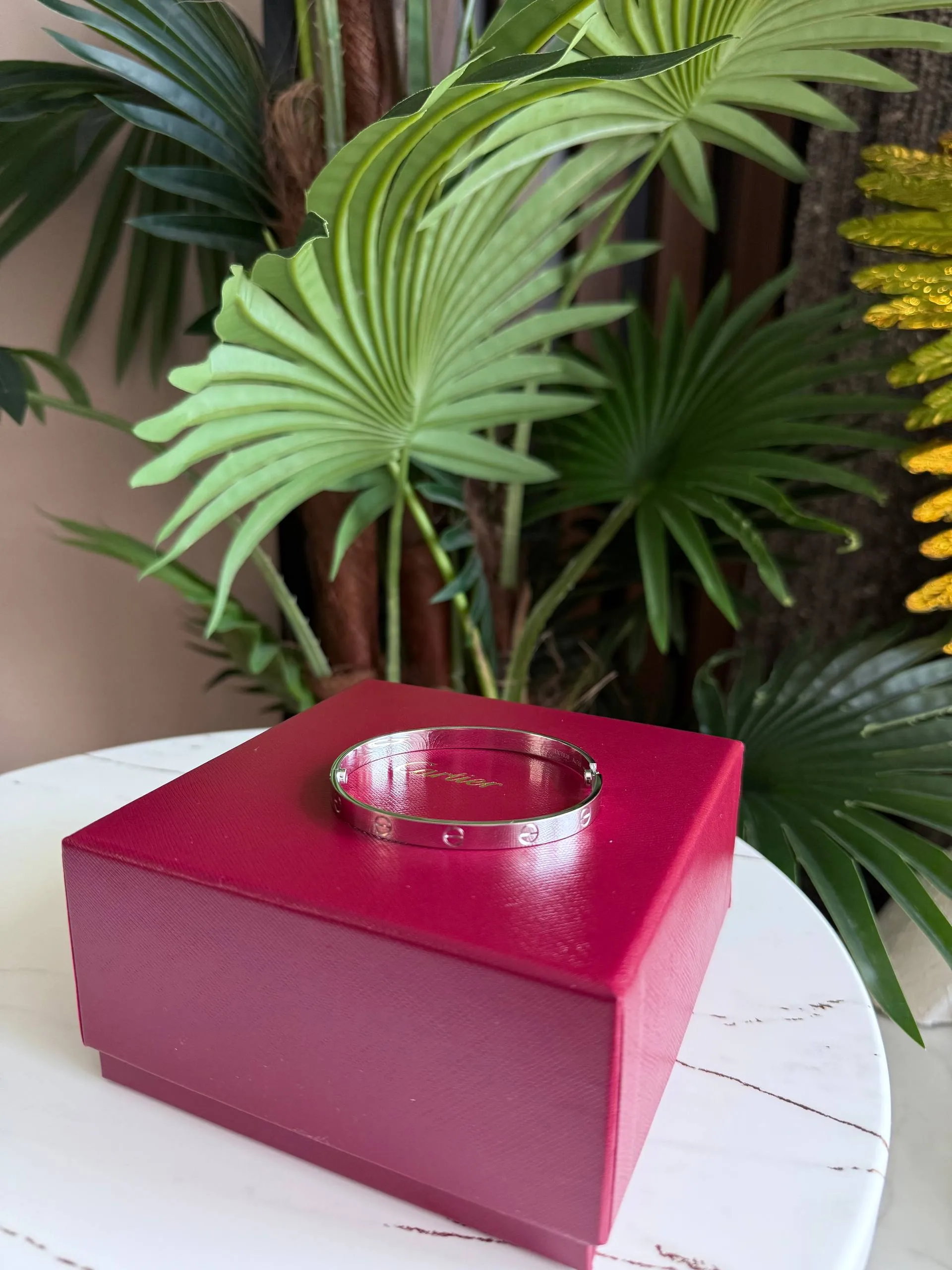 CARTIER Мужской Браслет Love белое золото CARTIER Мужской Браслет Love белое золото