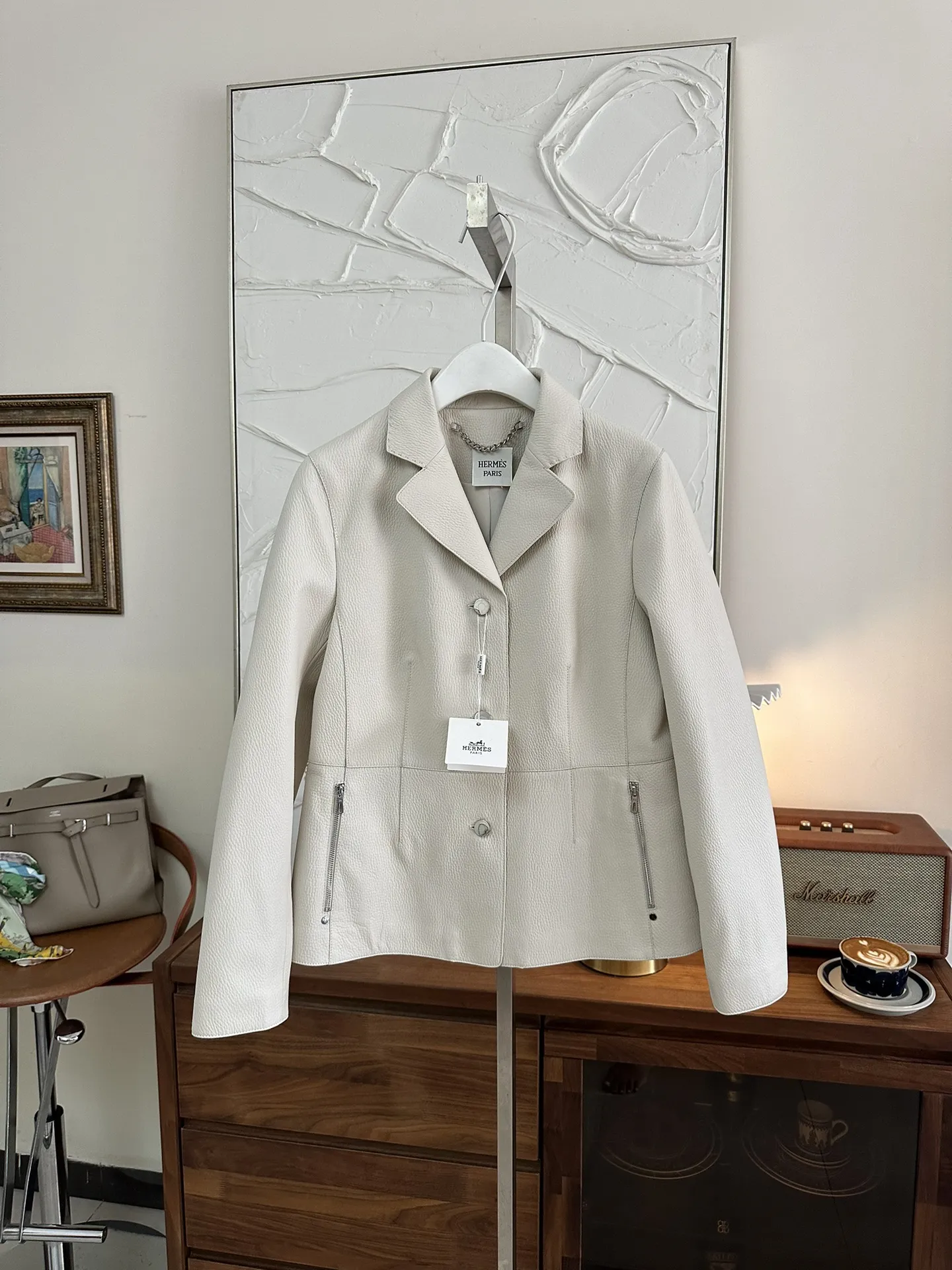 HERMES Женский кожаный жакет HERMES Женский кожаный жакет