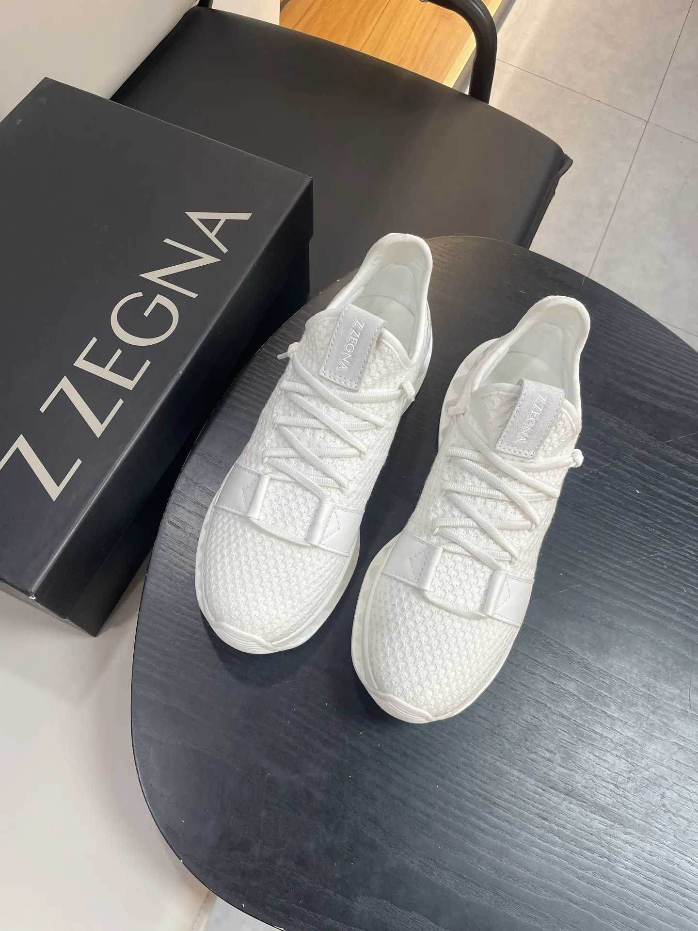 ERMENEGILDO ZEGNA Мужские кроссовки воловья кожа ERMENEGILDO ZEGNA Мужские кроссовки воловья кожа