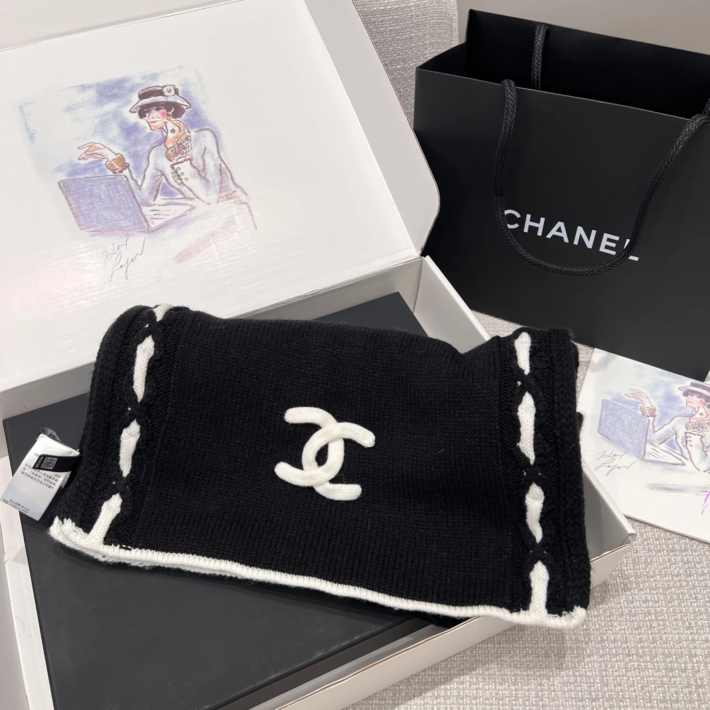 CHANEL Женский шарф и кашемира 