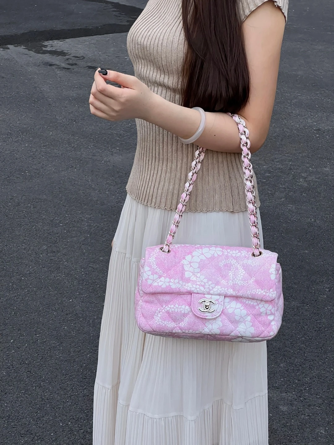 CHANEL Женская сумка CF 25 деним