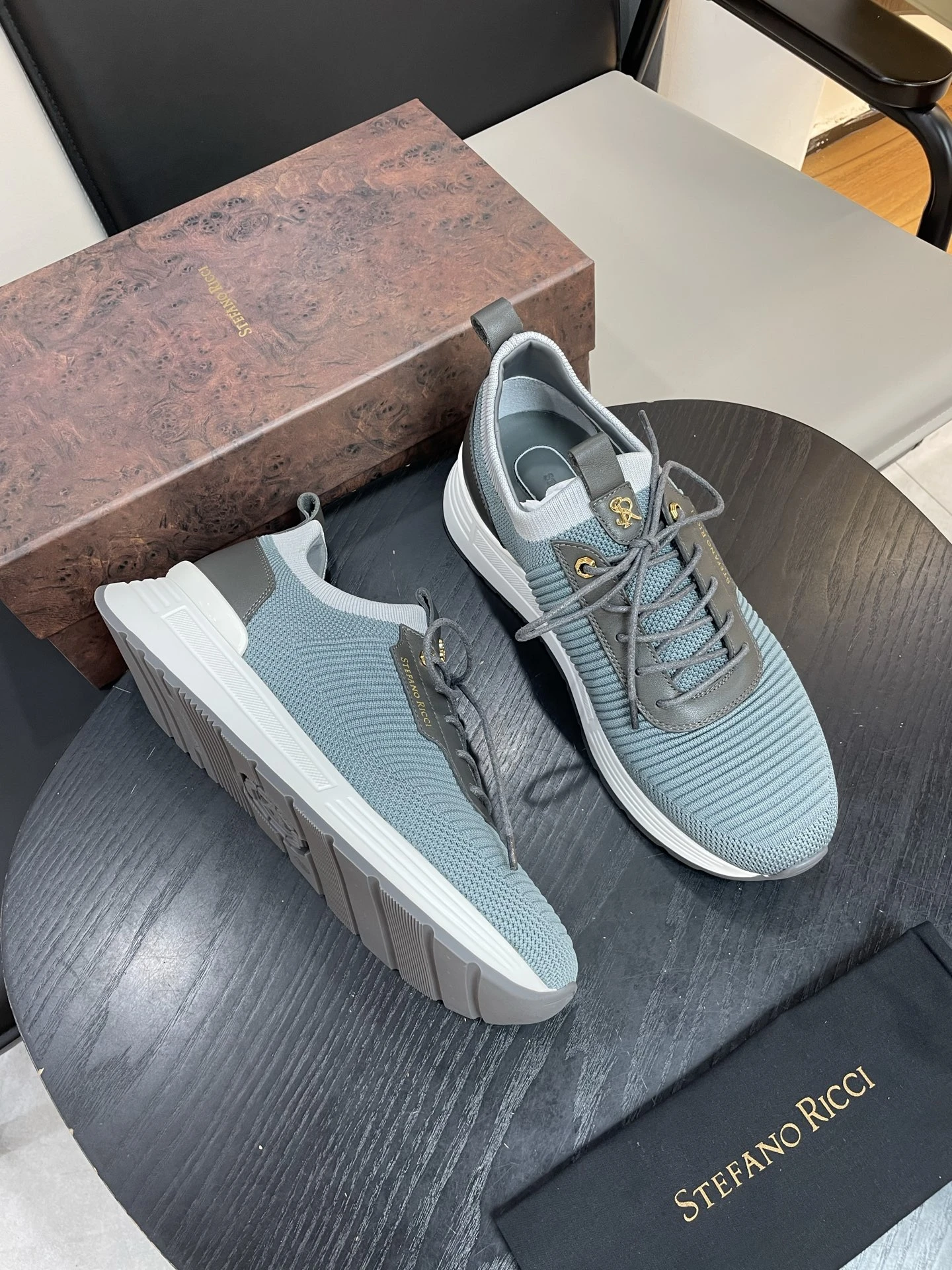 STEFANO RICCI Мужские кроссовки из трикотажа