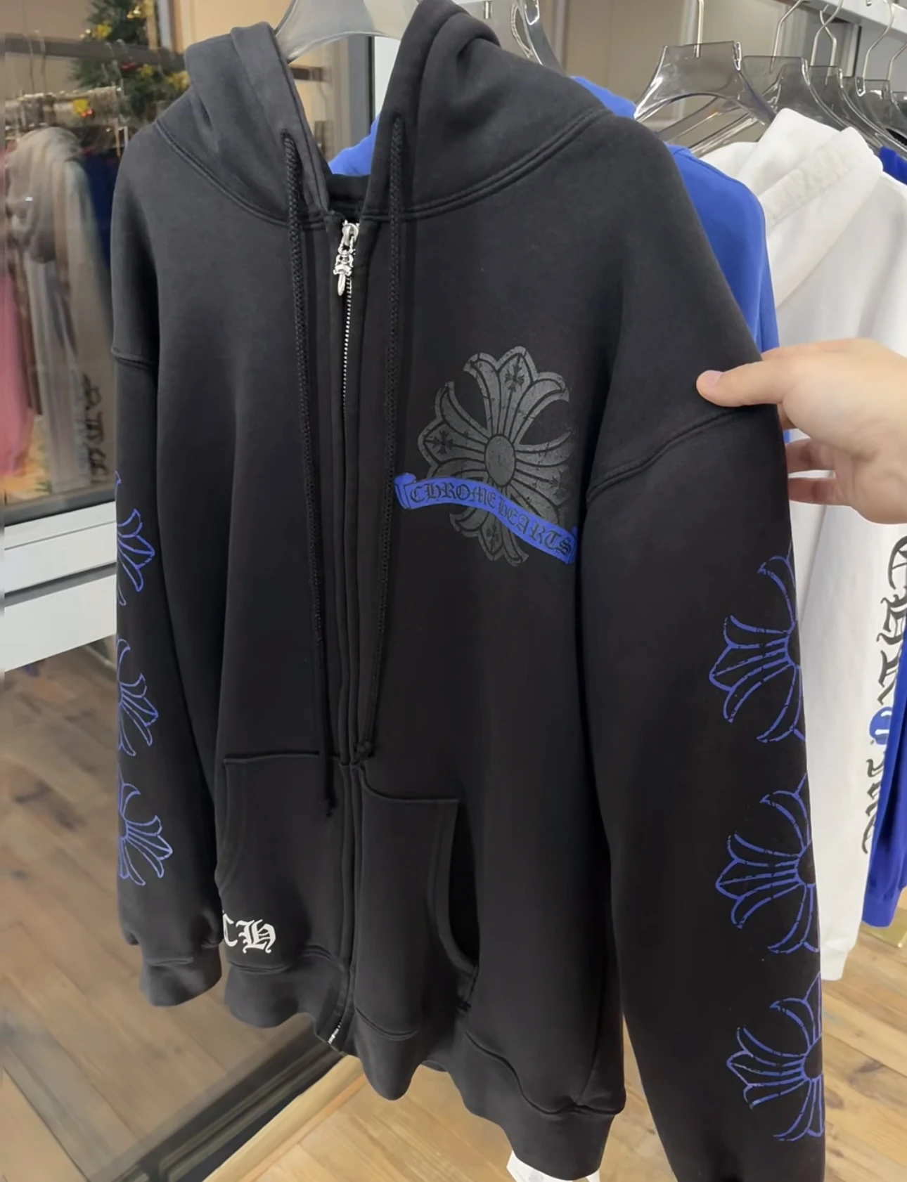 CHROME HEARTS Мужское худи с принтом CHROME HEARTS Мужское худи с принтом