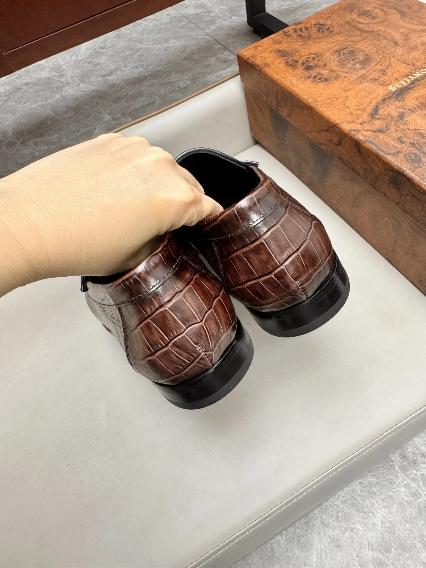 STEFANO RICCI Мужские лоферы из коровьей кожи коричневые STEFANO RICCI Мужские лоферы из коровьей кожи коричневые