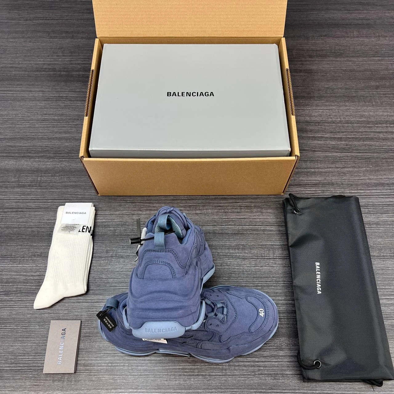 BALENCIAGA Мужские кроссовки синие BALENCIAGA Мужские кроссовки синие