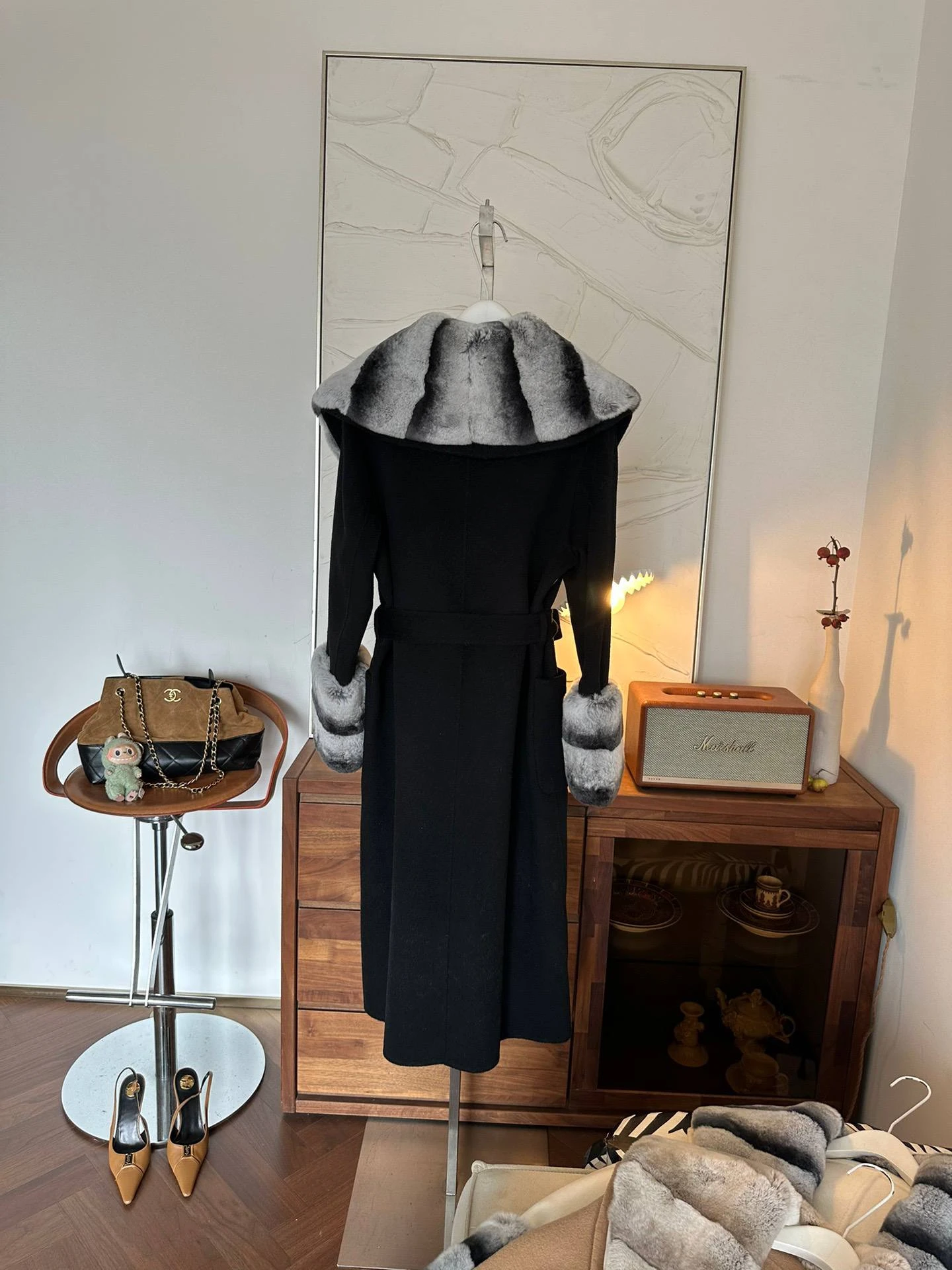 FENDI Женское пальто из меха кролика 