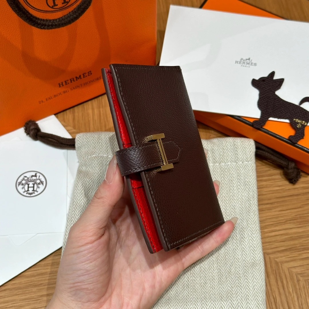 HERMES Кошелёк Bearn 12 см 0G/Rouge seller Epsom HERMES Кошелёк Bearn 12 см 0G/Rouge seller Epsom