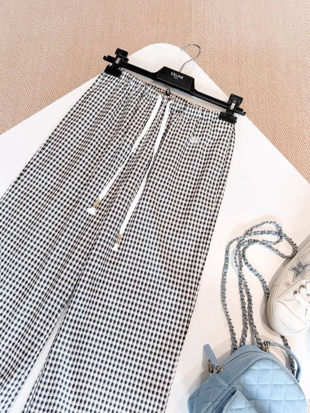 CELINE Женские брюки хлопок и шёлк CELINE Женские брюки хлопок и шёлк