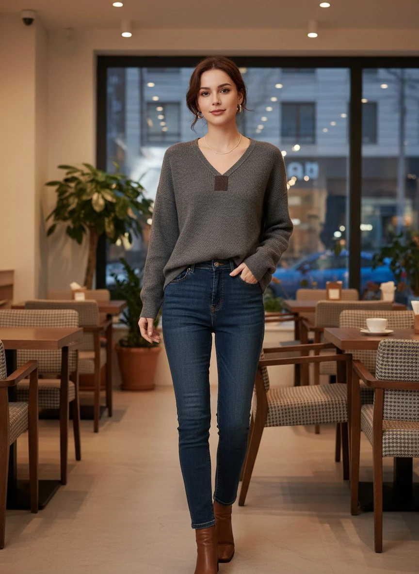 BRUNELLO CUCINELLI Женский джемпер из кашемира BRUNELLO CUCINELLI Женский джемпер из кашемира